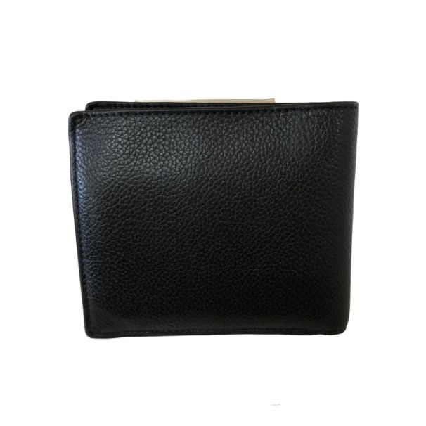 BALENCIAGA バレンシアガ 594315 レザー ロゴ 二つ折り財布 ブラック