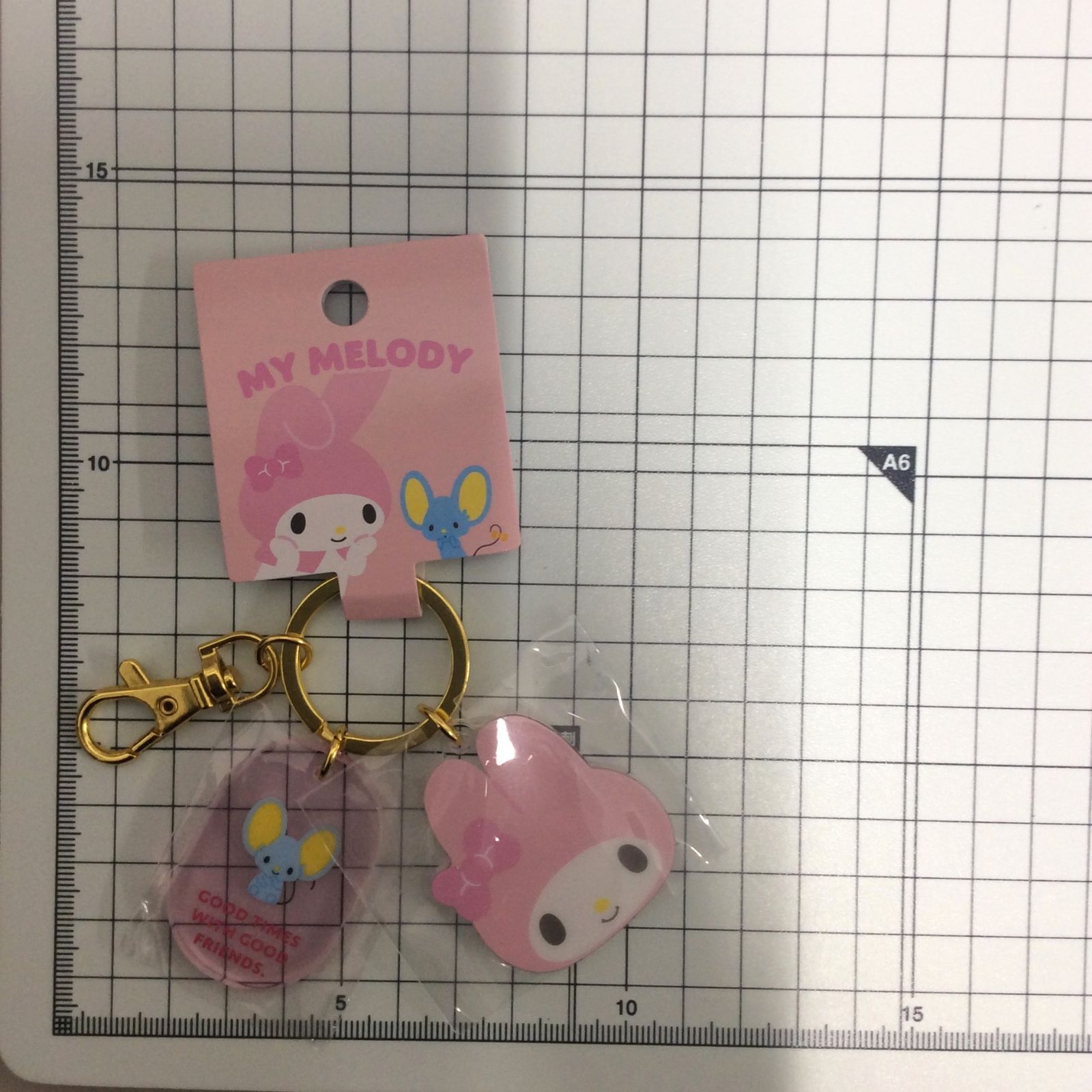 激レア☆2000年 マイメロ フラット りすくん 3連 キーホルダー 平成