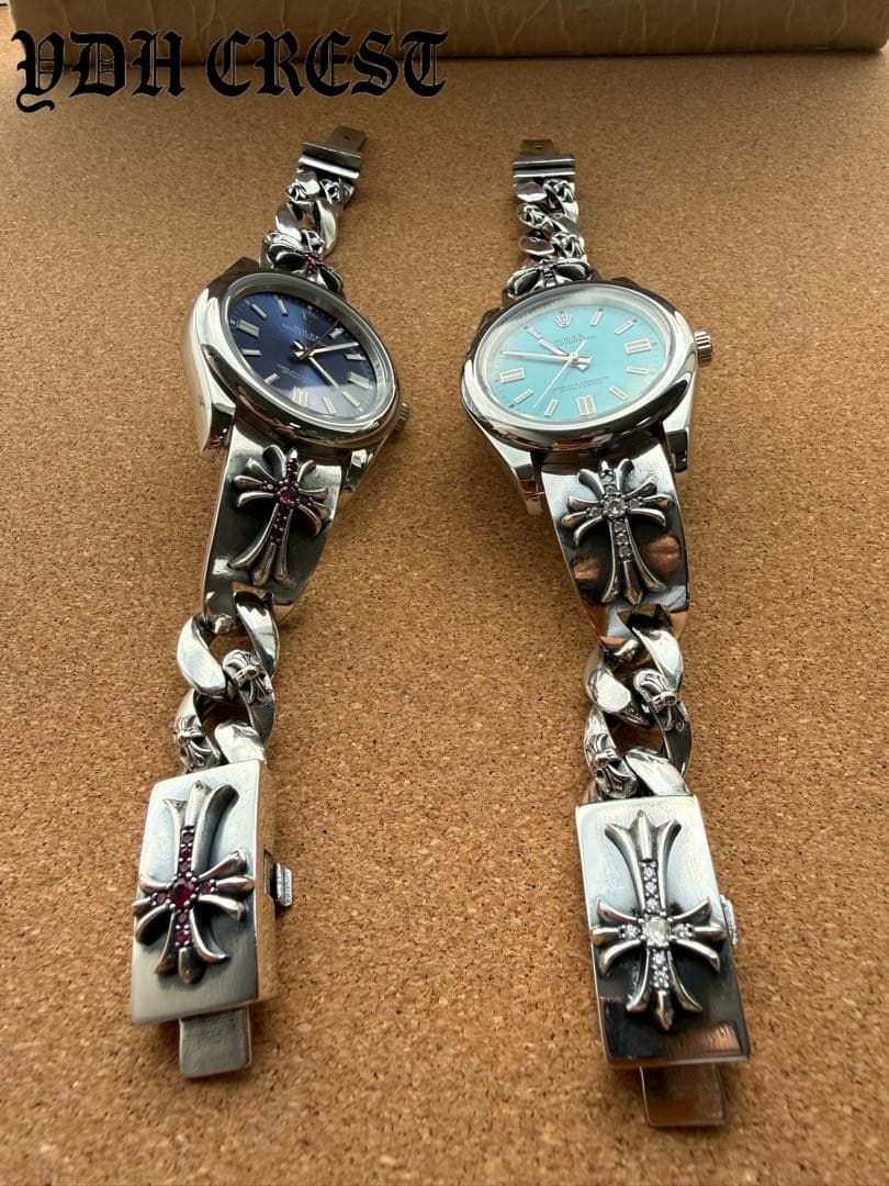 ⭐️TKUR2+3 WATCH シルバークリアー装飾石付 16cm 刻印有り - メルカリ