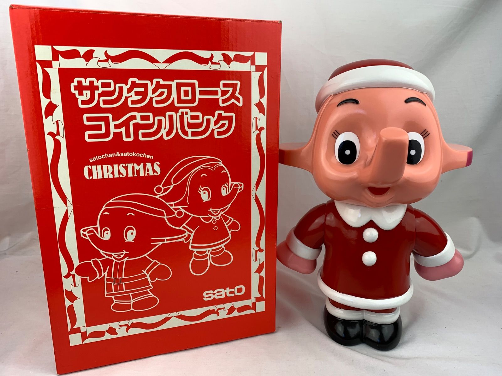 C-5f.未使用品 サンタクロースコインバンク サトコちゃん 貯金箱