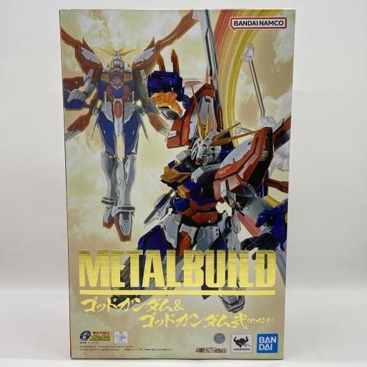 中古】未開封）METAL BUILD ゴッドガンダム＆ゴッドガンダム弐