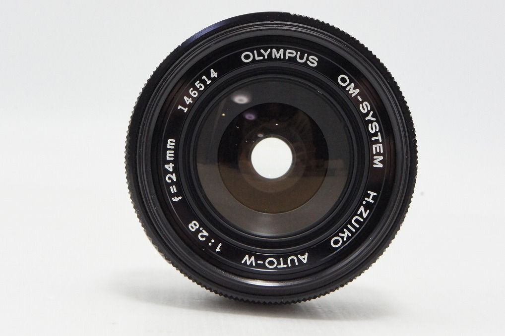 良品 OLYMPUS オリンパス OM-SYSTEM H.ZUIKO AUTO-W 24mm F2.8 MF 単