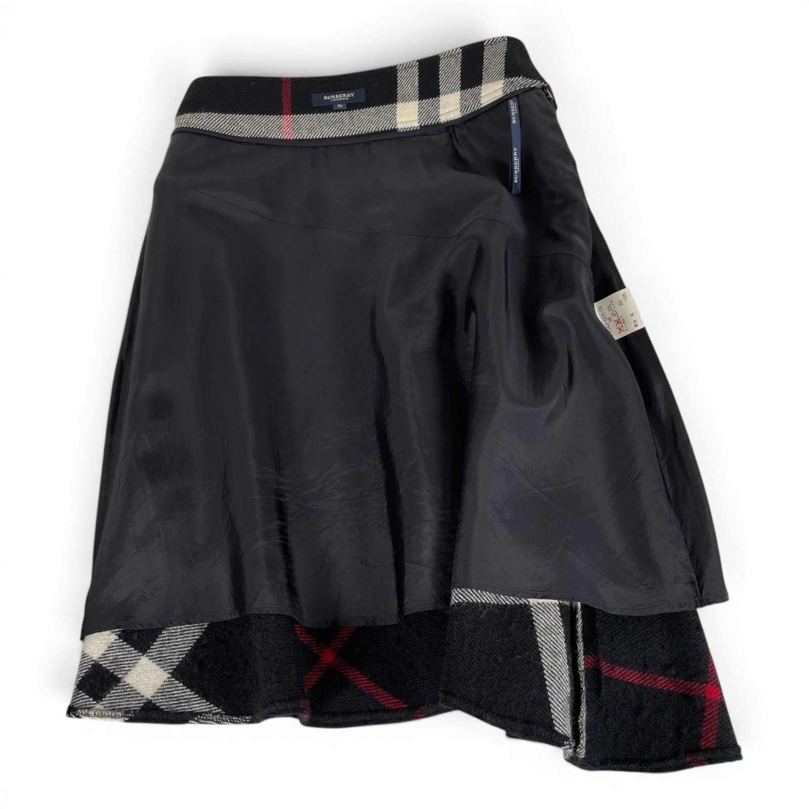 BURBERRY LONDON バーバリーロンドン フレア スカート メガチェック 36