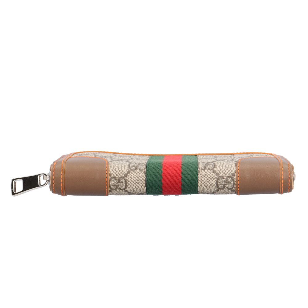 グッチ ジップアラウンドウォレット シェリーライン 長財布 GGスプリームキャンバス 388386 ユニセックス GUCCI  中古 グッチ ジップアラウンドウォレット シェリーライン 長財布 GG