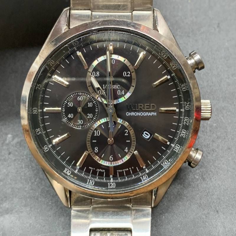 R421 不動 セイコー SEIKO ワイアード クロノグラフ メンズ 腕時計 