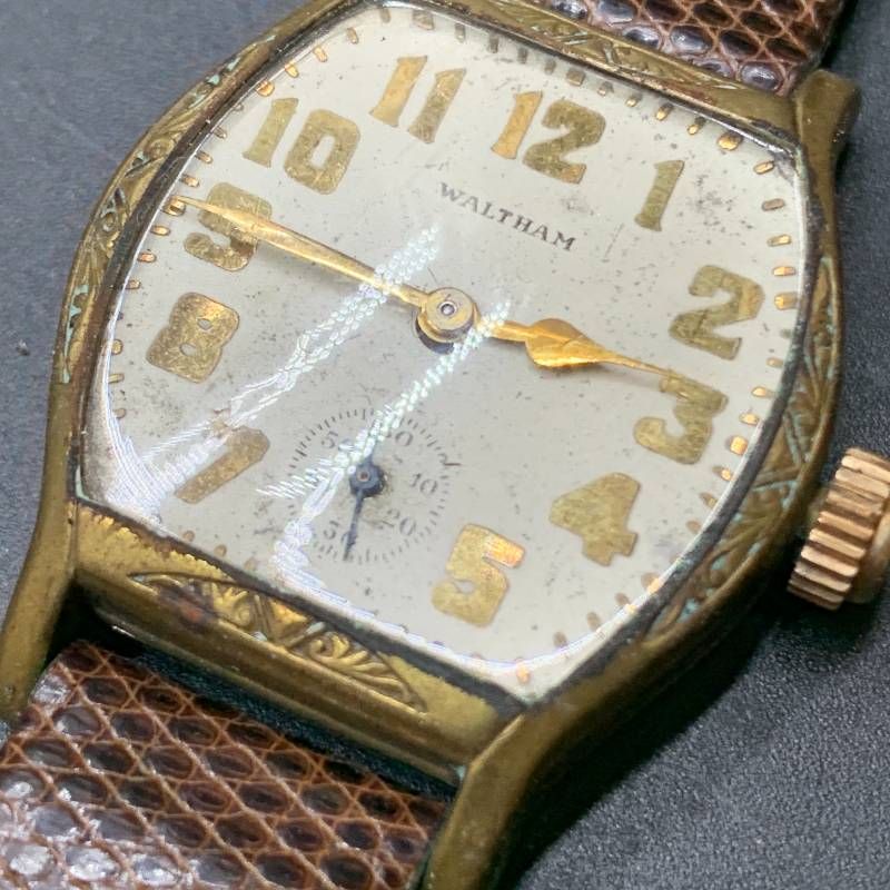 WALTHAM ウォルサム スモセコ 96300.59 クォーツ 腕時計 R400不動 ウォルサム WALTHAM 腕時計 手巻き スモセコ メンズ 不動