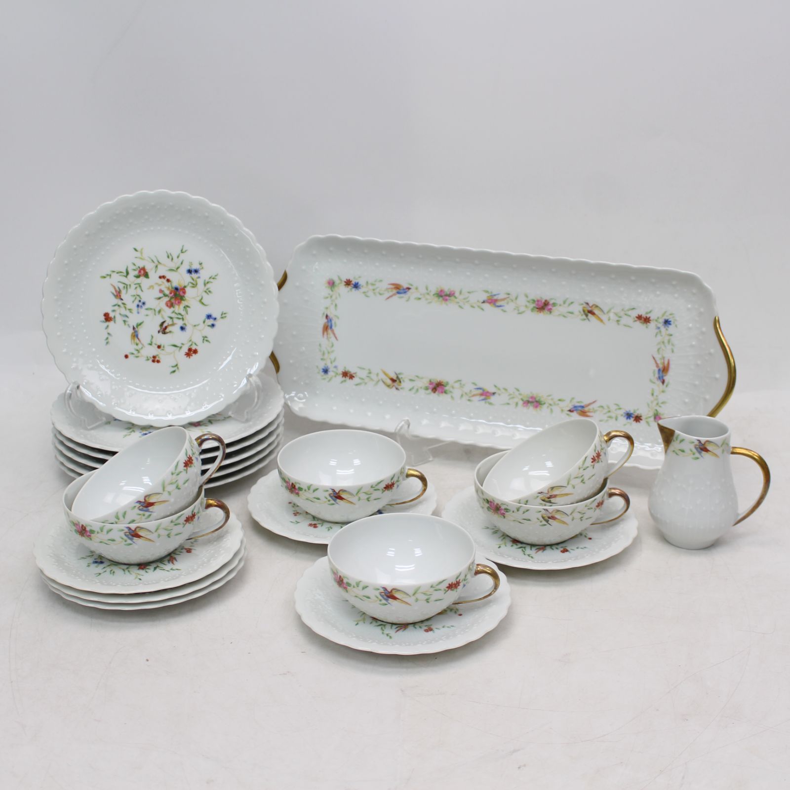 567)【6客分セット】リモージュ ジョルジュボワイエ 食器セット ティー