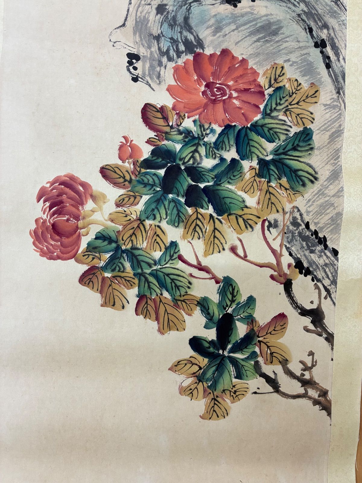 激安大特価！】中国画 掛軸 四幅対 花鳥図 颜伯龙 在銘 古美術その他の