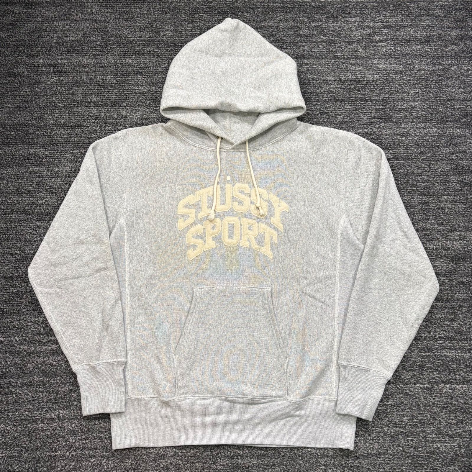 STUSSY CHAMPION リバースウィーブ パーカー グレー L ステューシー 