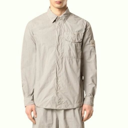 STONE ISLAND ストーンアイランド 25SS CAMICIA GHOST PIECE OVERSHIRT
