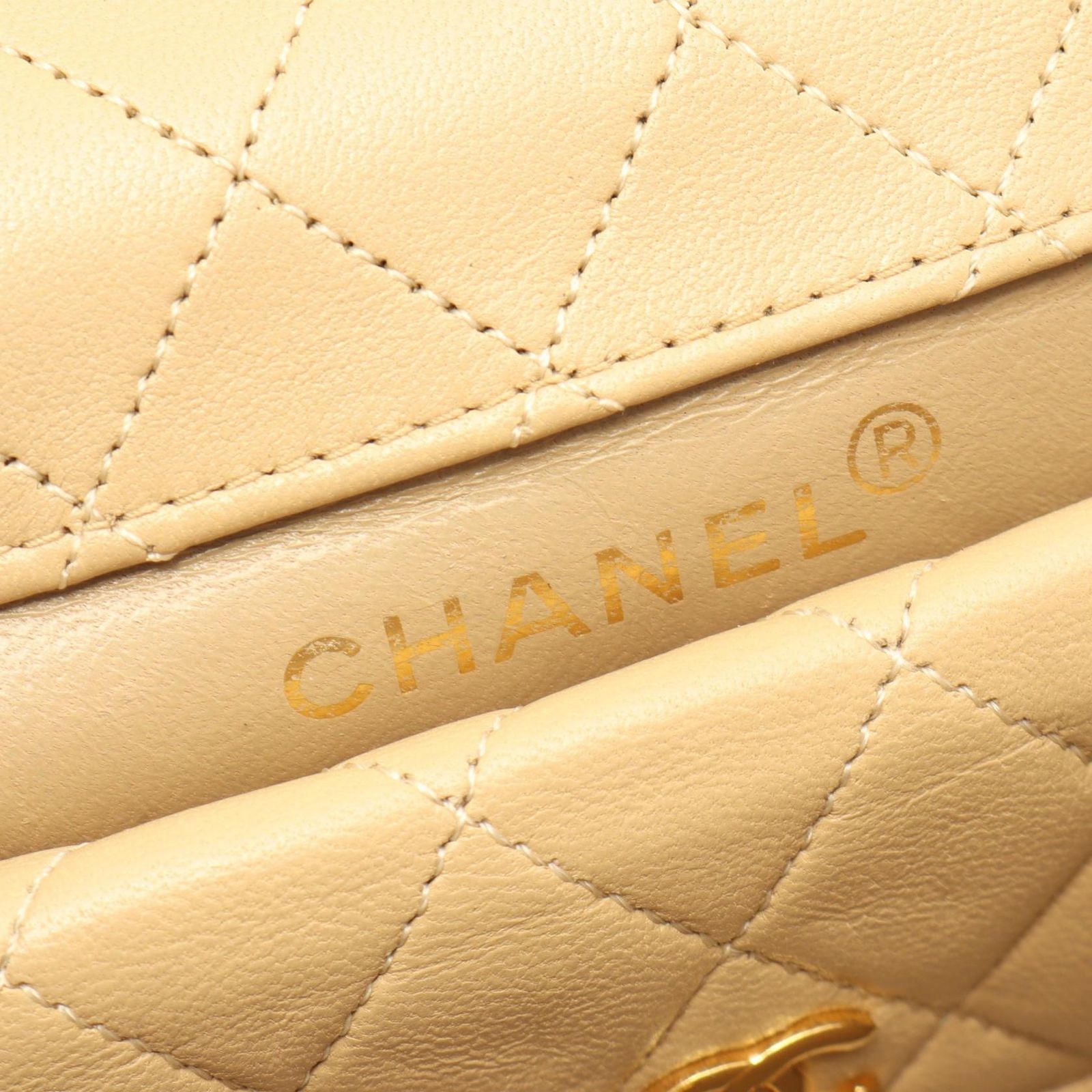 シャネル CHANEL ショルダーバッグ マトラッセ ヴィンテージ ベージュ 