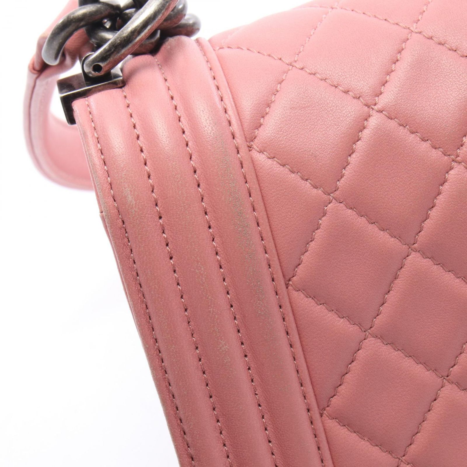 シャネル CHANEL ボーイシャネル ショルダーバッグ バッグ ラムスキン（羊革） レディース ピンク系 A67086 【中古】 シャネル CHANEL ショルダーバッグ ボーイシャネル A67086 ピンク