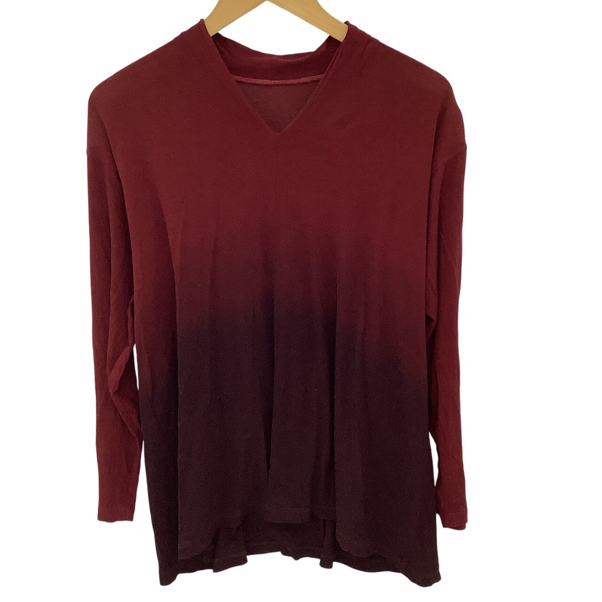 JURGEN LEHL ヨーガンレール レディース カットソー SIZE M エンジ