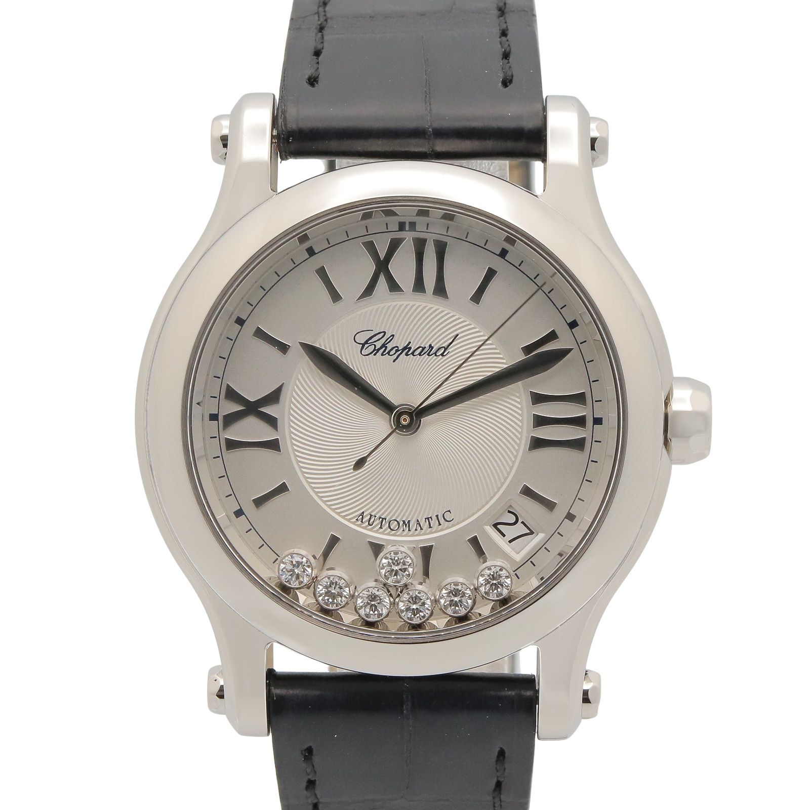 ショパール Chopard 腕時計 ハッピースポーツ 7Pダイヤ 8559 シルバー 