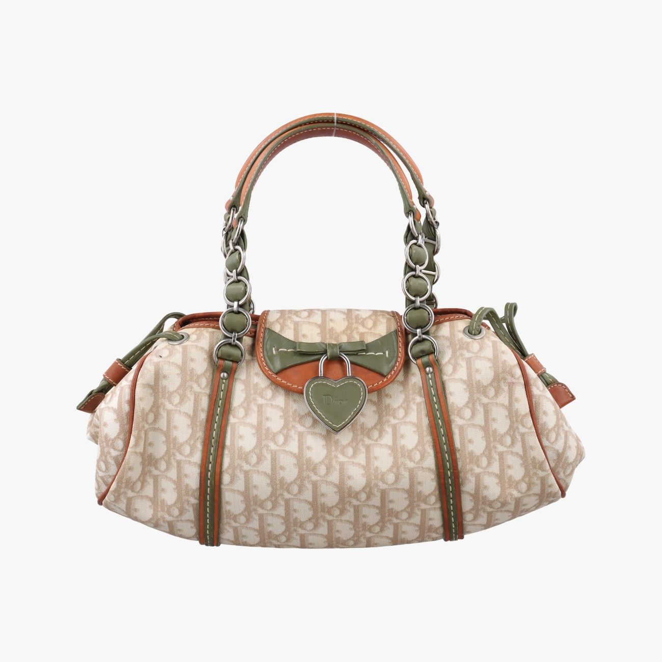 変色あり Christian Dior ディオール トロッター サドルバッグ 
