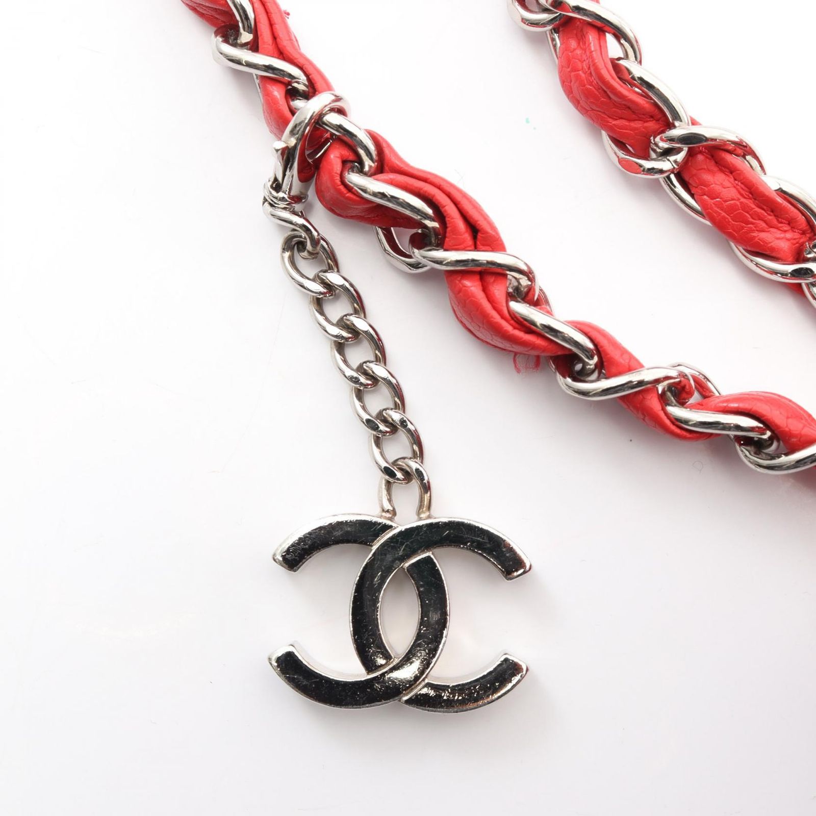 シャネル CHANEL ココマーク メッシュ ショルダーバッグ バッグ キャビアスキン(グレインドカーフ) レディース レッド系 【中古】 シャネル CHANEL ショルダーバッグ ココマーク メッシュ レッド