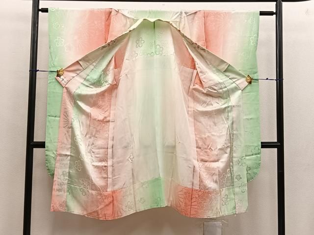 平和屋着物○長襦袢 無双仕立て 流水市松文 やまと誂製 正絹 逸品 平和屋着物○長襦袢 無双仕立て 流水市松文 やまと誂製 正絹 逸品