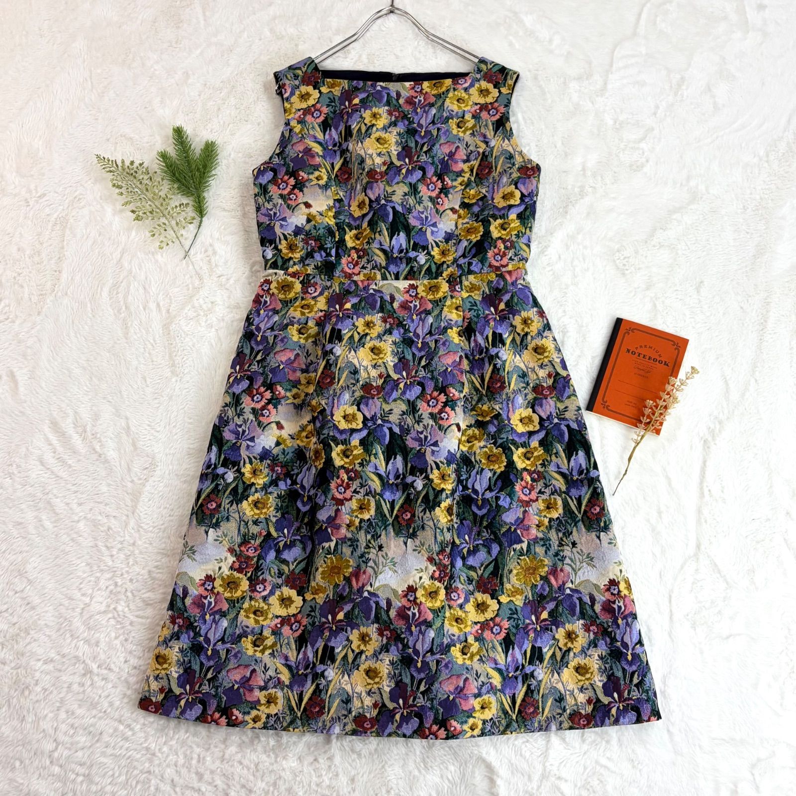 日本製 DAMA collection ダーマコレクション ノースリーブ ジャガード