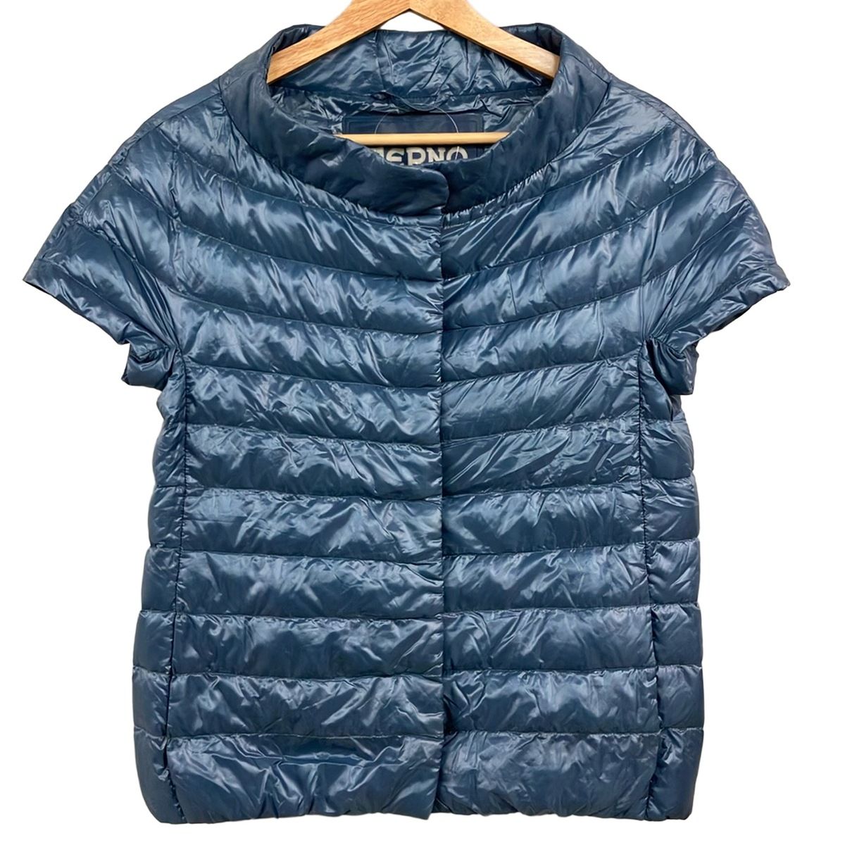 HERNO(ヘルノ) ブルゾン サイズ40 M レディース美品 - ブルーグレー 