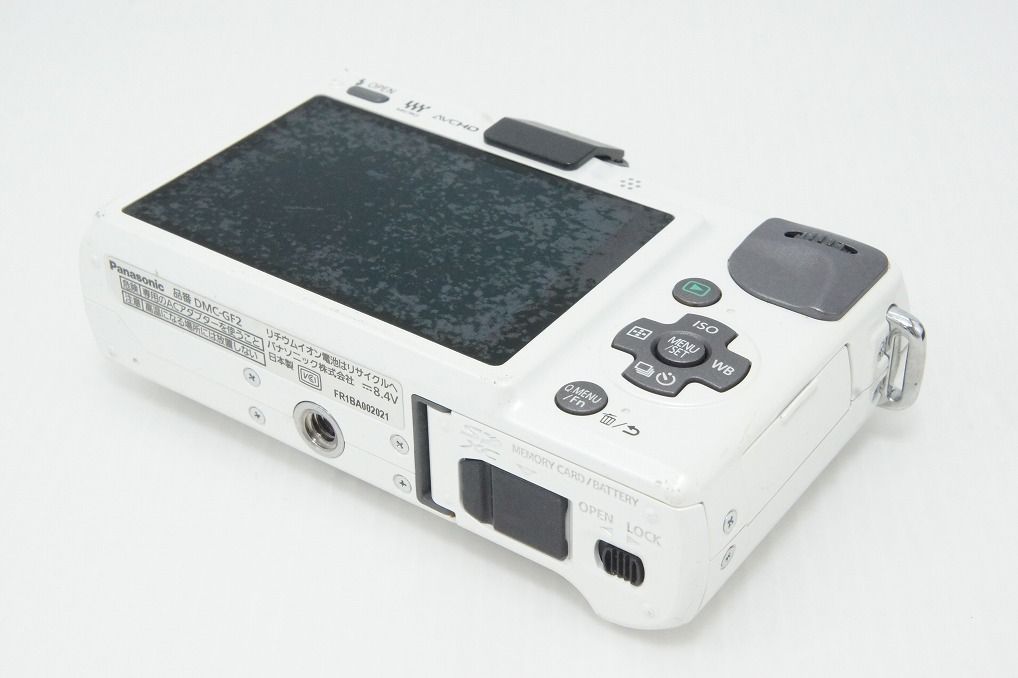 【中古】Panasonic パナソニック LUMIX DMC-GF2 ホワイト ミラーレス一眼カメラ シャッター回数僅少 LUMIX パナソニック ミラーレス Panasonic DMC GF2 ホワイト レンズ