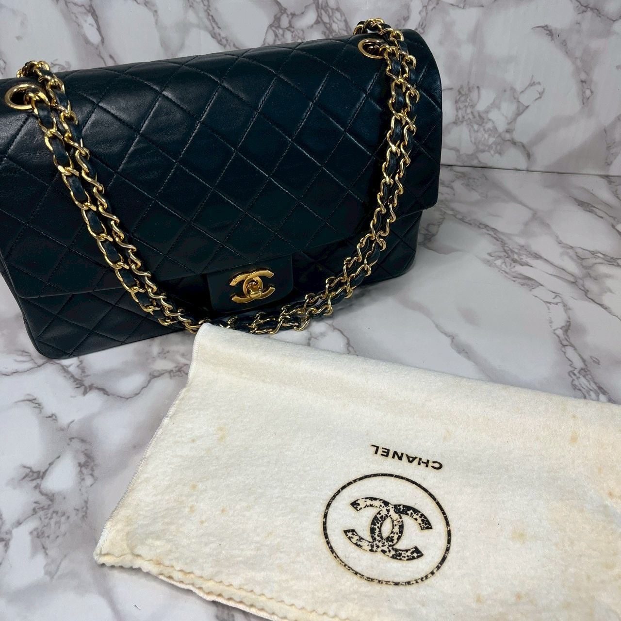 本物 シャネル CHANEL ココマーク マトラッセ タッセル チェーン ショルダーバッグ レザー ブラック Matelasse バッグ 中古・ CHANEL（シャネル） （中古）シャネル マトラッセ チェーン ショルダー
