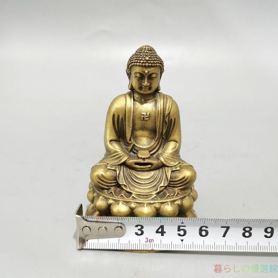上品】彩衣地蔵菩薩 仏像 銅製 彫刻 置物 開運 風水 工芸品zw427 