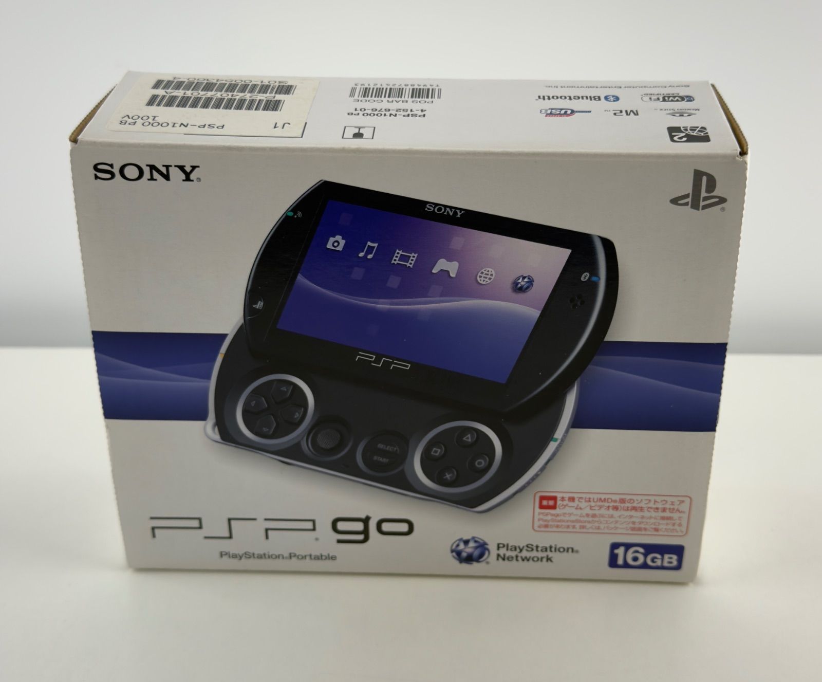 未使用 PSPGO ピアノ ブラック 本体 SONY N1000PB ジーオー PSPgoブラック プレイステーションポータブル