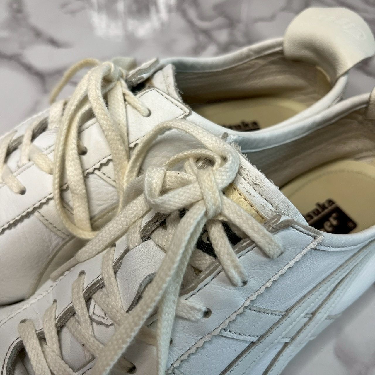 オニツカタイガー Onitsuka Tiger レザースニーカー ホワイト 23.5cm