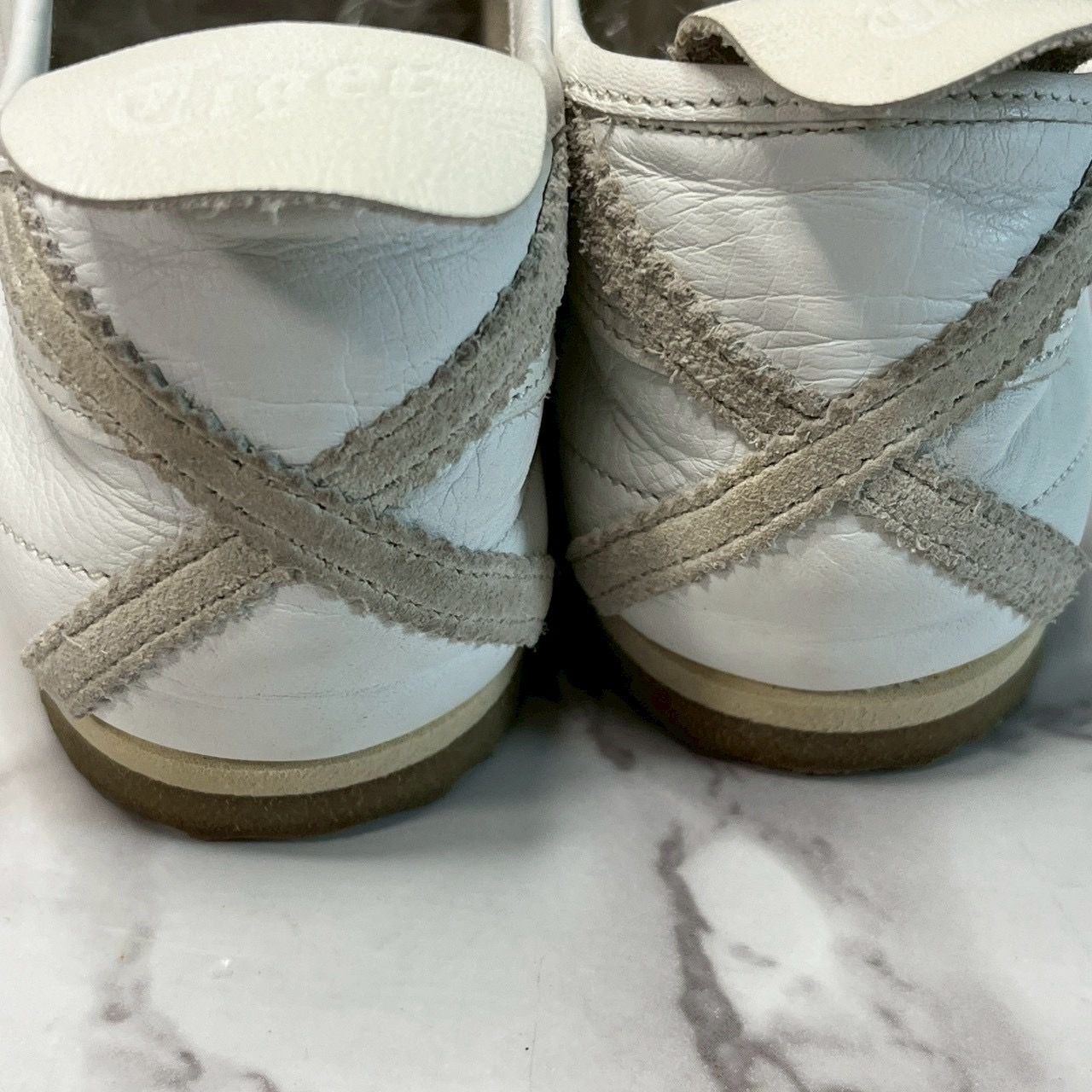 オニツカタイガー Onitsuka Tiger レザースニーカー ホワイト 23.5cm