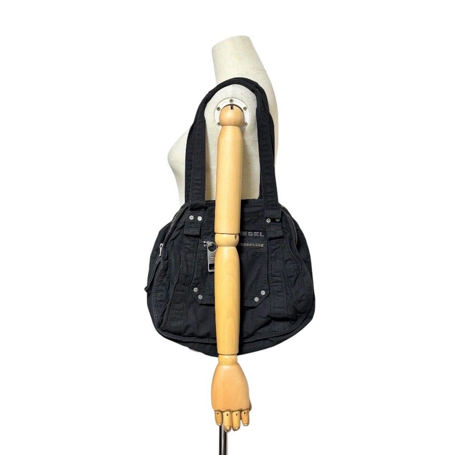 diesel archive bag メタルロゴ シティバッグ ブラック diesel archive metal logo hand bag 黒 y2k 00s ディーゼル