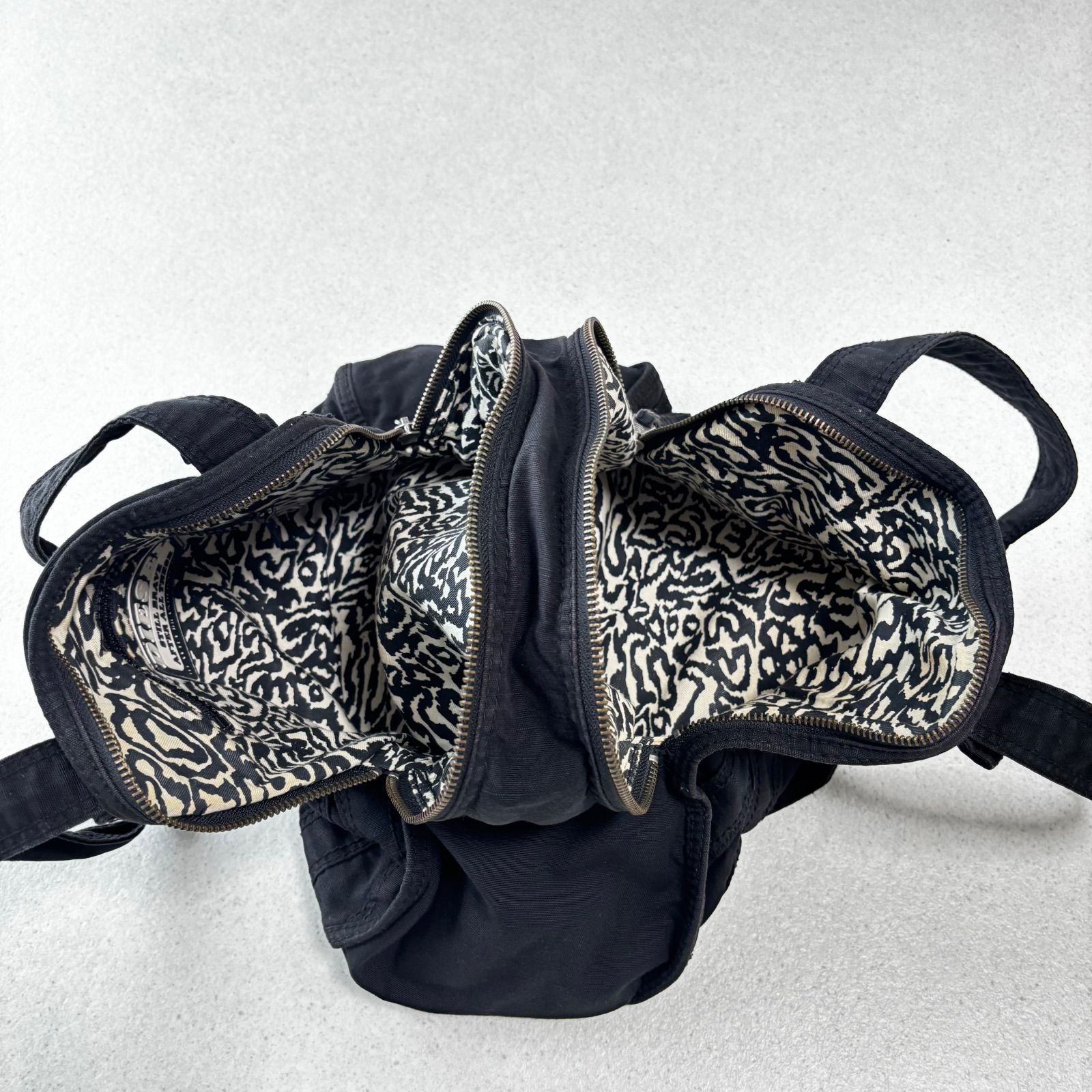 diesel archive metal logo hand bag 黒 y2k 00s ディーゼル