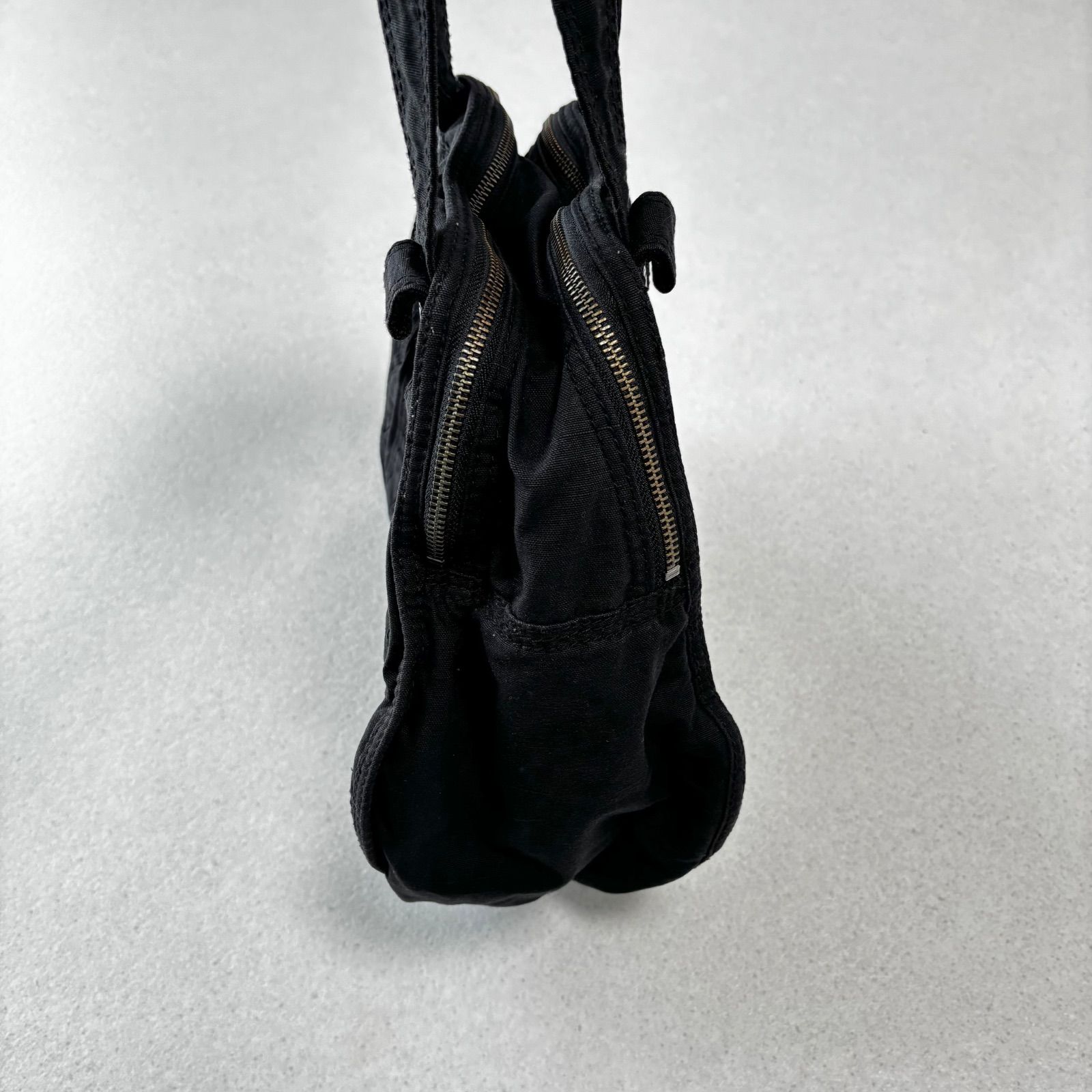 diesel archive metal logo hand bag 黒 y2k 00s ディーゼル