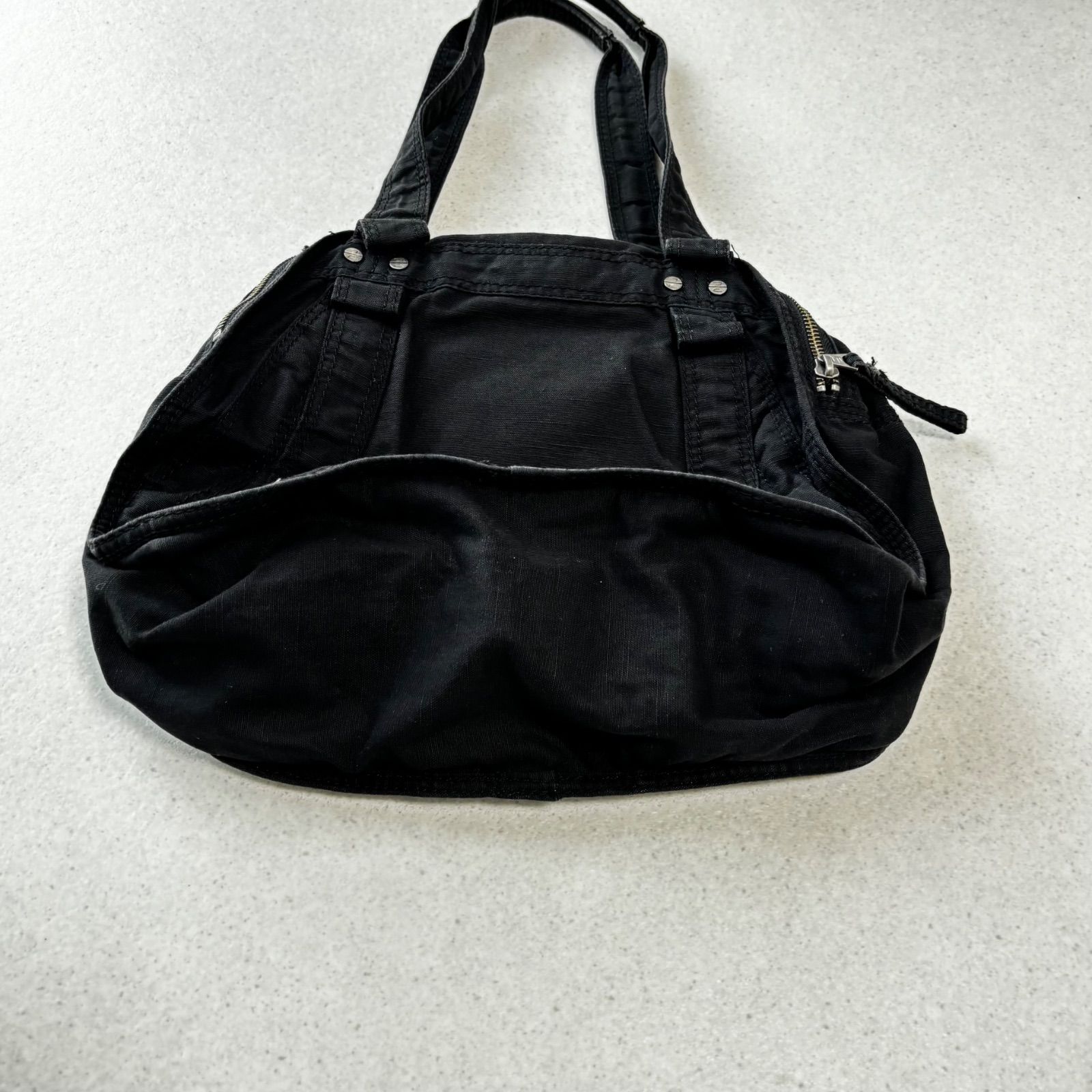 diesel archive metal logo hand bag 黒 y2k 00s ディーゼル