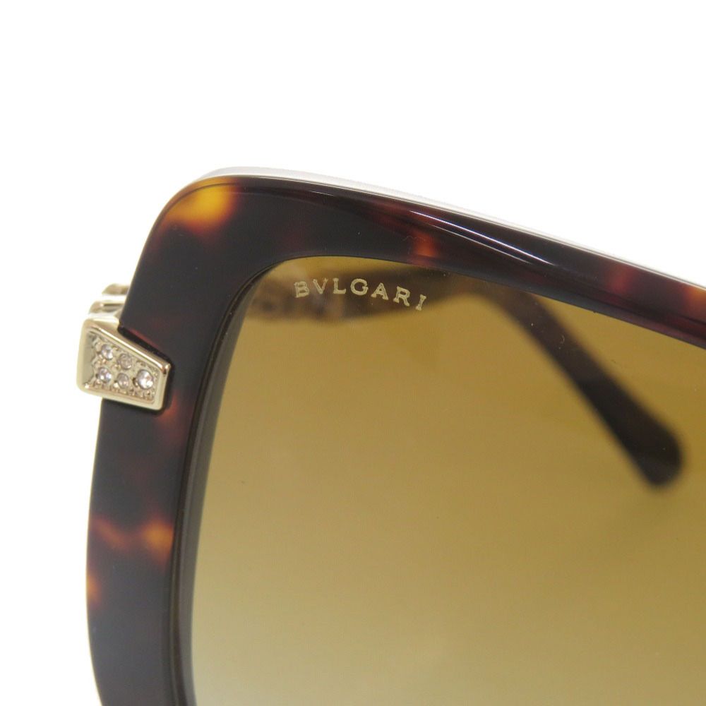 美品 ブルガリ セルペンティ 8237-B-F プラスチック メタル ラインストーン ブラウン サングラス 0287【中古】BVLGARI 美品 ブルガリ セルペンティ 8237-B-F プラスチック メタル ライン