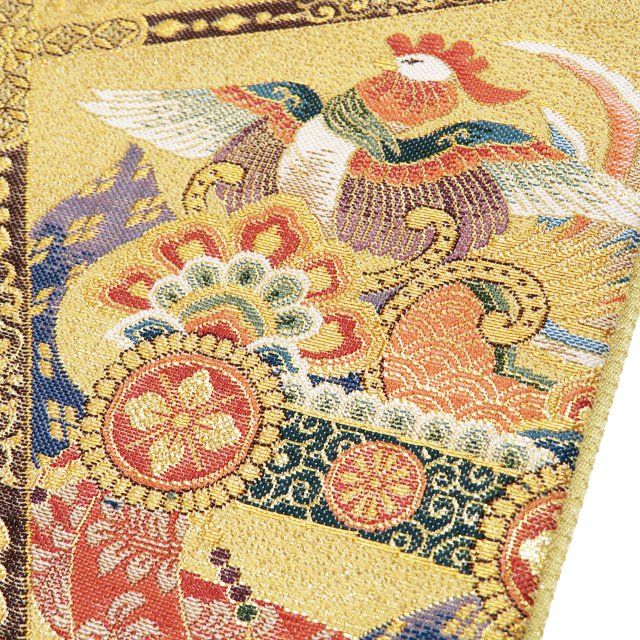 1800織 袋帯 中古 リサイクル 正絹 フォーマル 仕立て上がり 六通 名華
