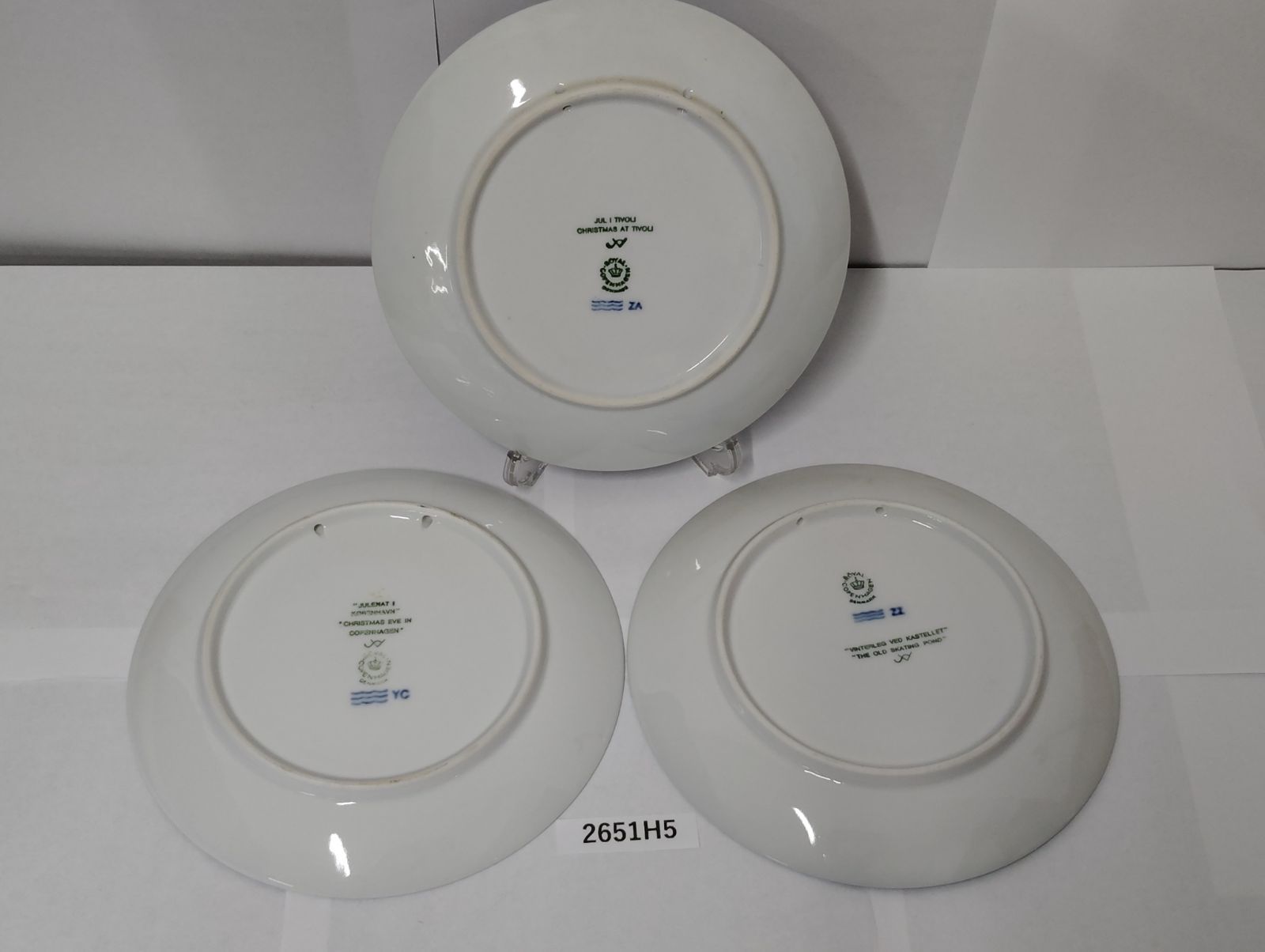 1級品ロイヤルコペンハーゲンイヤープレート1988/89/90/92/94 2651H5】 1988.1989.1990 ロイヤルコペンハーゲン イヤープレート 中古