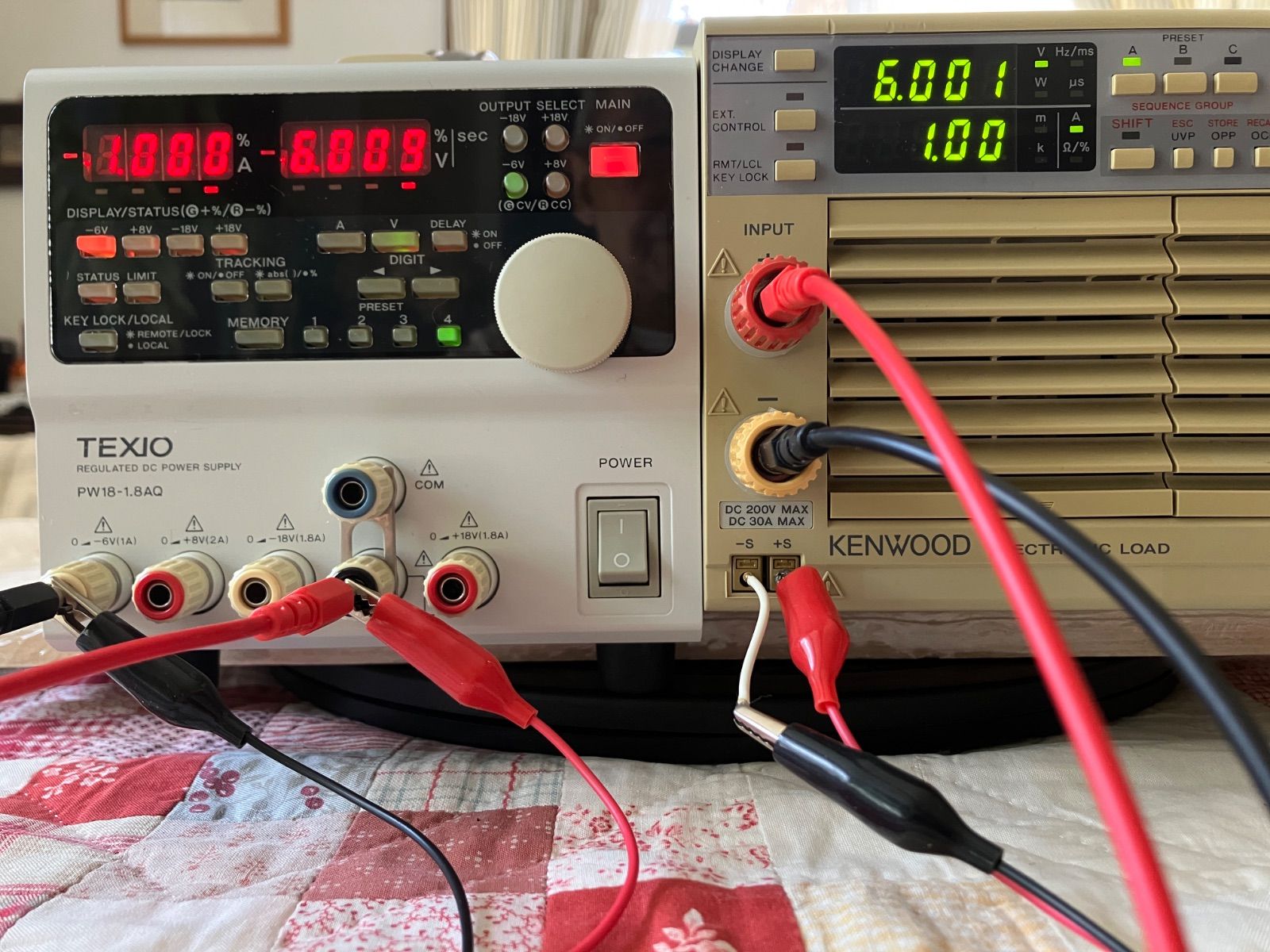 TEXIO PW18-1.8AQ 4出力直流安定化電源 ドロッパ方式による低ノイズ高