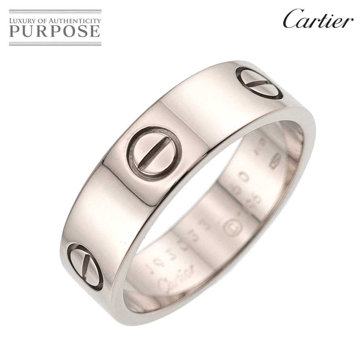 カルティエ Cartier ラブ #60 リング K18 WG ホワイトゴールド 750