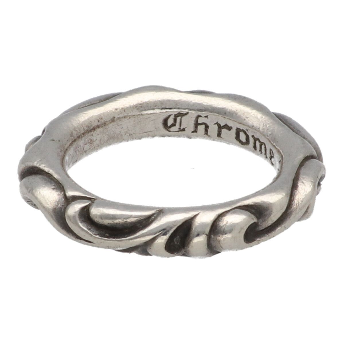 中古】 CHROME HEARTS クロムハーツ スクロールバンドリング 14号