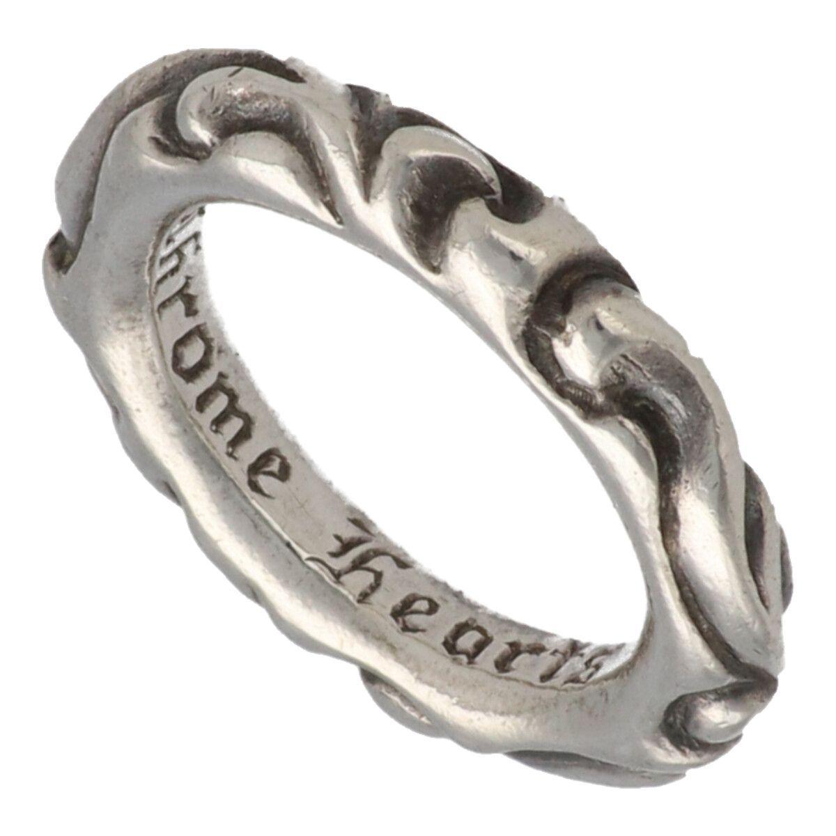 中古】 CHROME HEARTS クロムハーツ スクロールバンドリング 14号