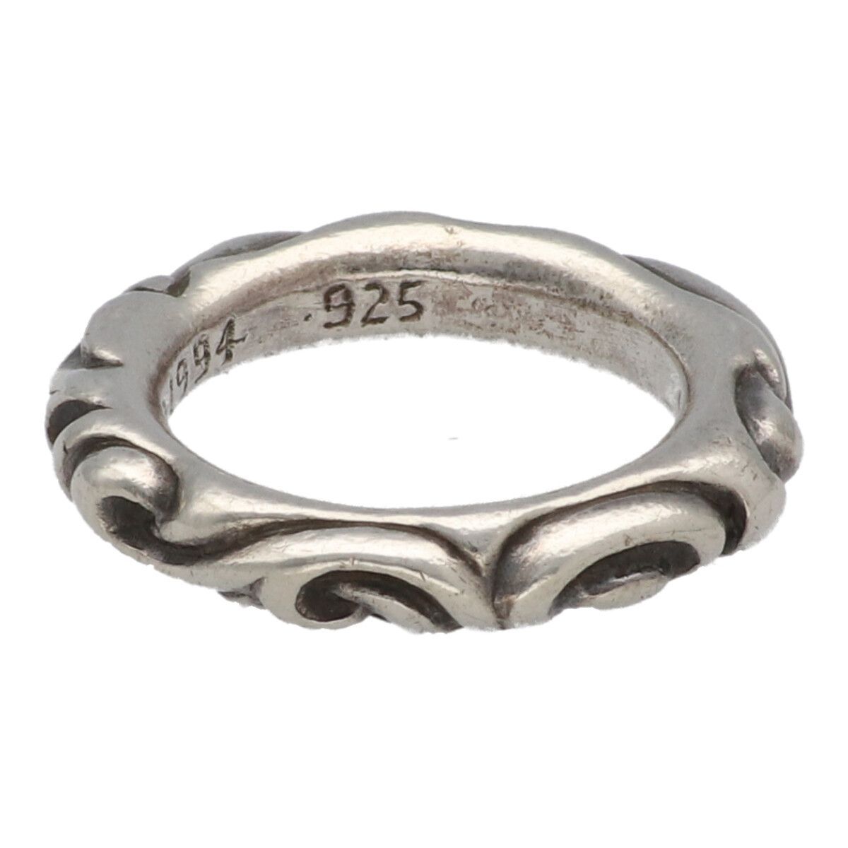 中古】 CHROME HEARTS クロムハーツ スクロールバンドリング 14号
