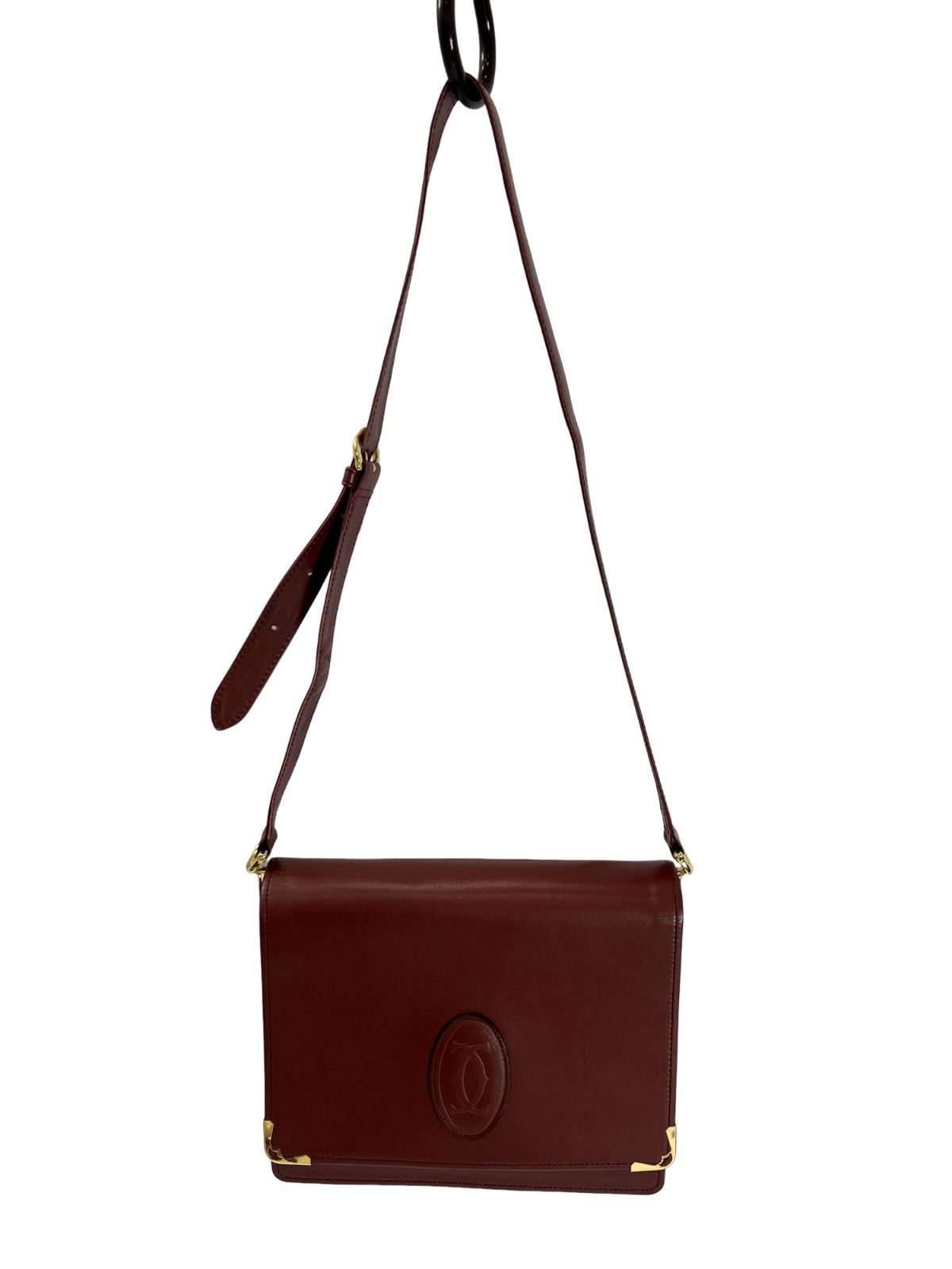 CARTIER カルティエ マストライン ショルダーバッグ トリニティ金具