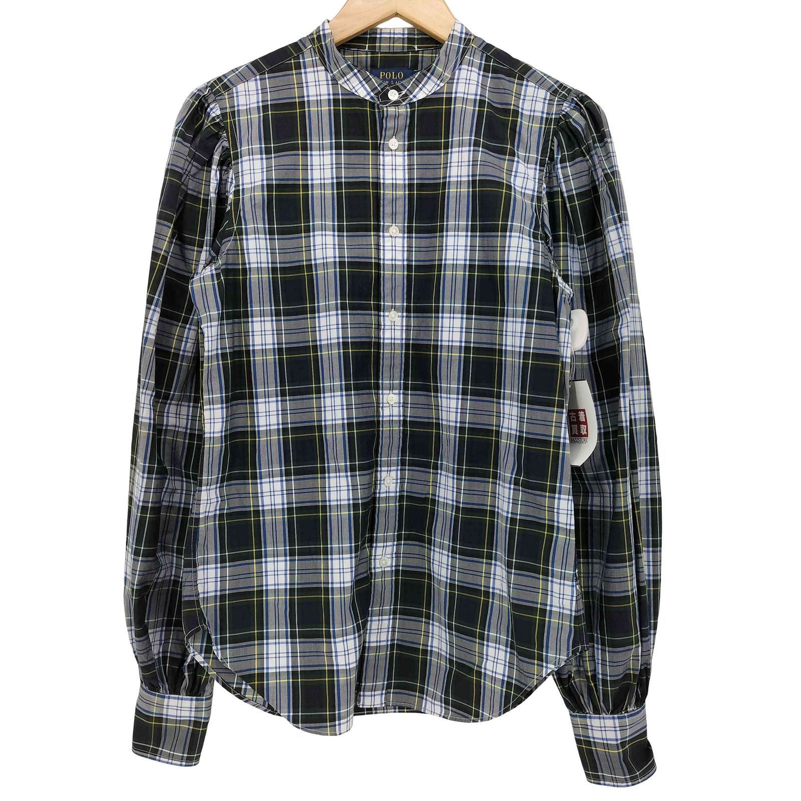 ポロラルフローレン POLO RALPH LAUREN パフスリーブ バンドカラー 
