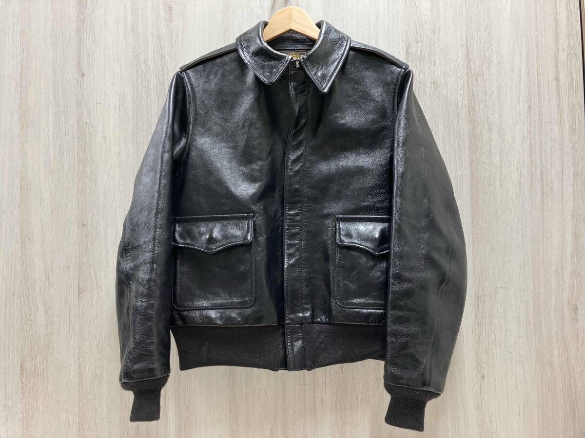 BUZZ RICKSON´S A-2 G-1 BR80596 サイズ表記40 フライトジャケット 黒 