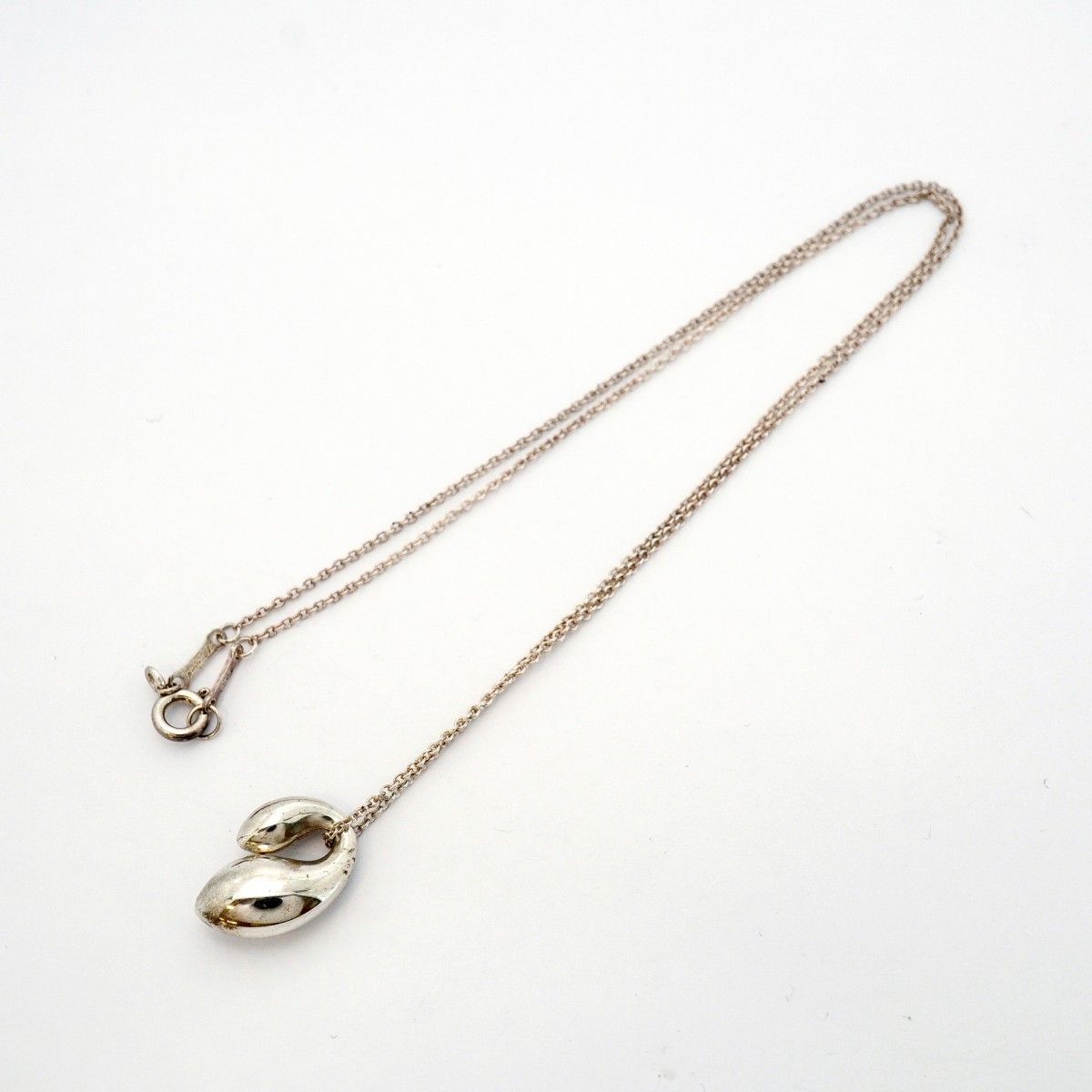 6jdb0533-k】ティファニー ネックレス ダブルティアドロップ シルバー