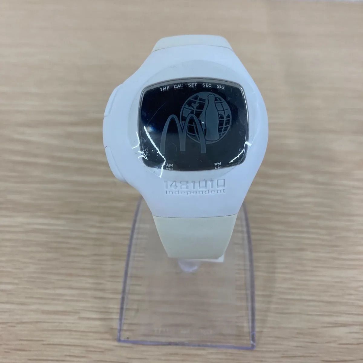 3【不動品】CITIZEN INDEPENDENT 時計 マクドナルド コカコーラ 