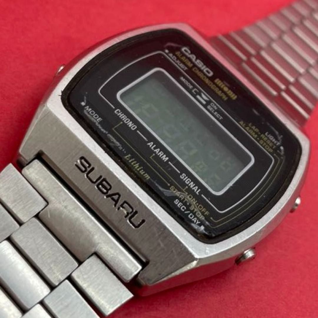 CASIO 83QS-41 「SUBARU」刻印 カシオ ALARM-CHRONOGRAPH アラーム 