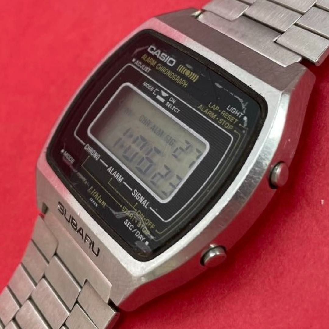 CASIO 83QS-41 「SUBARU」刻印 カシオ ALARM-CHRONOGRAPH アラーム 