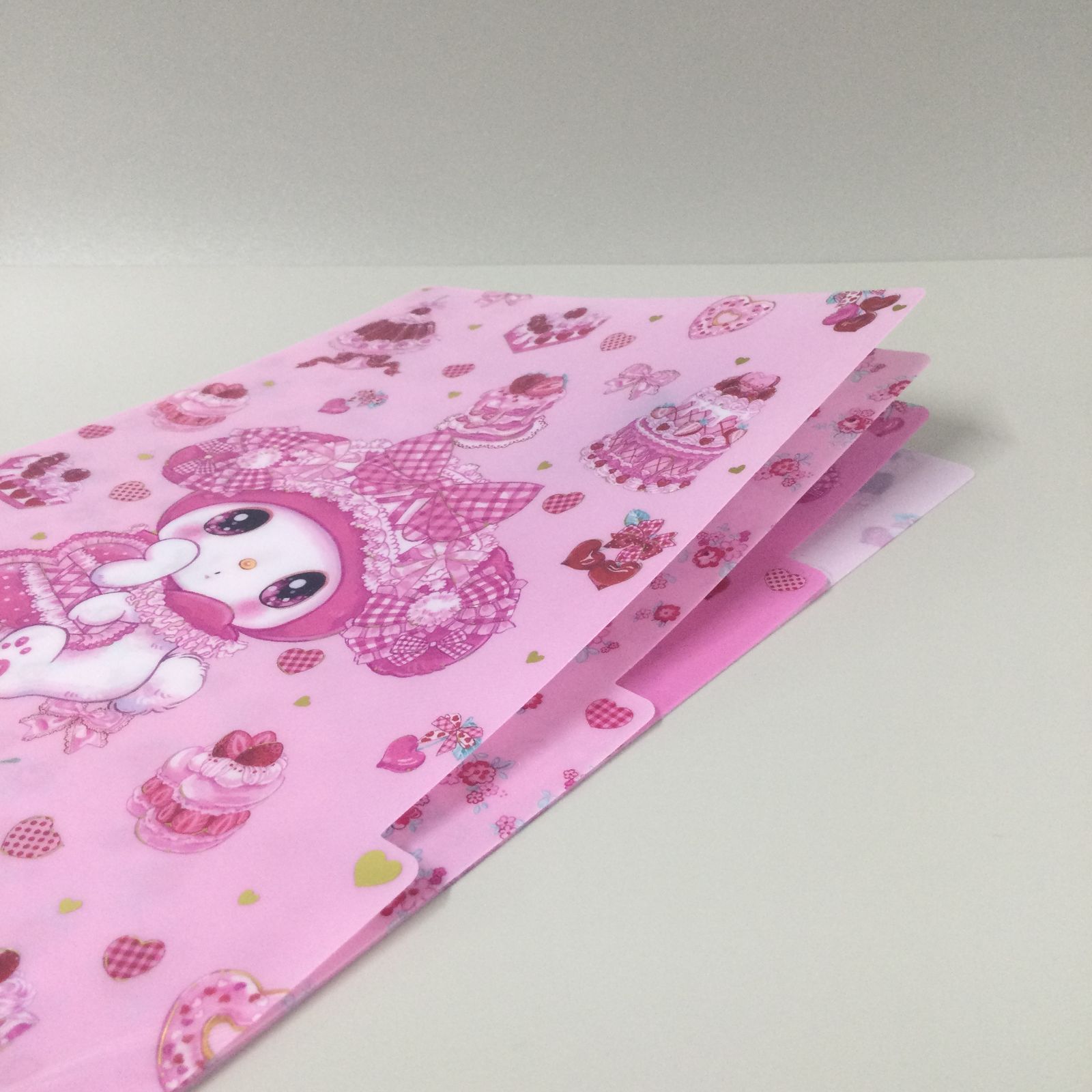 e027【新品・未使用】飴ノ森ふみか×マイメロディ＜ふせん＆3ポケットA5