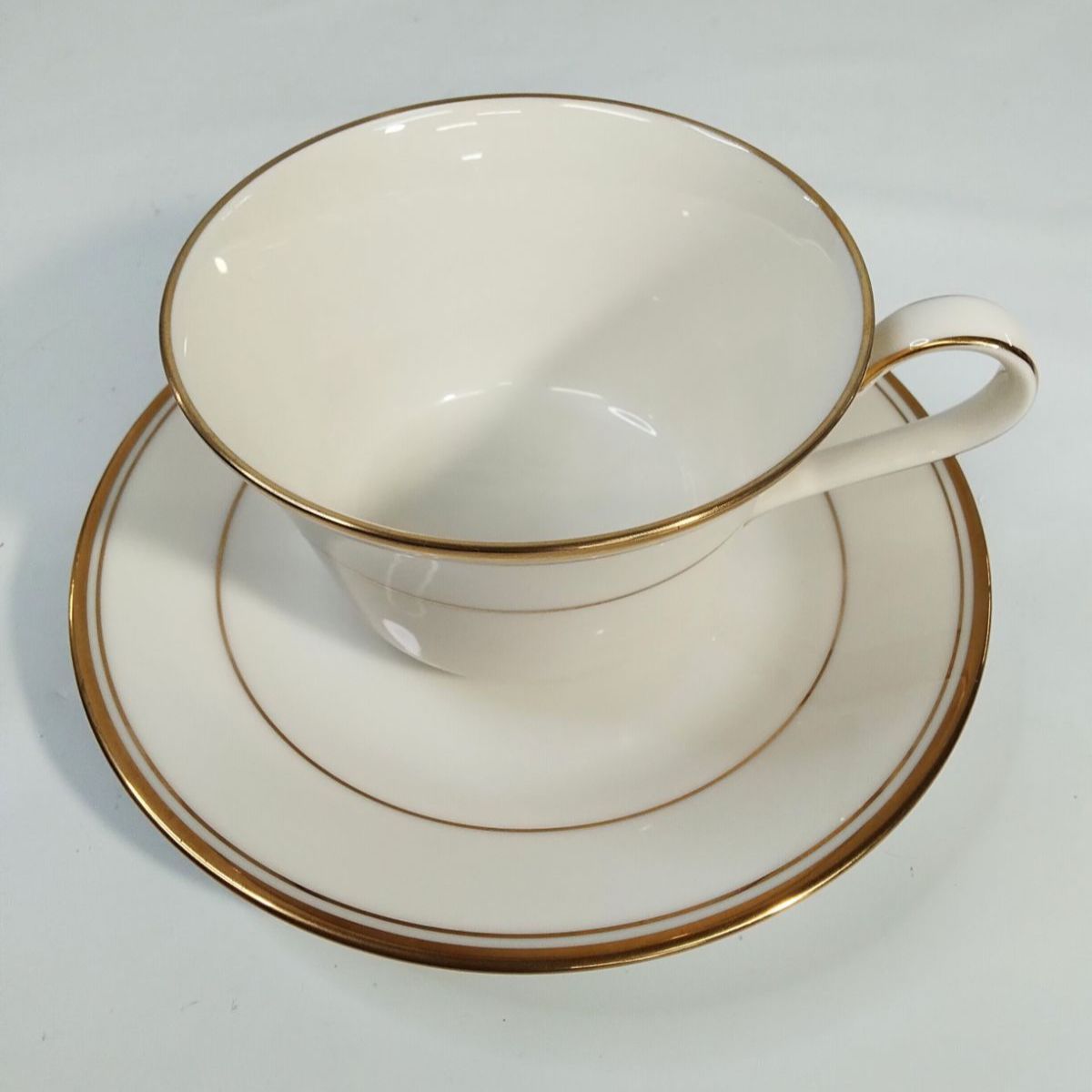 美品】ノリタケ Noritake アイボリーチャイナ LINTON カップ＆ソーサー